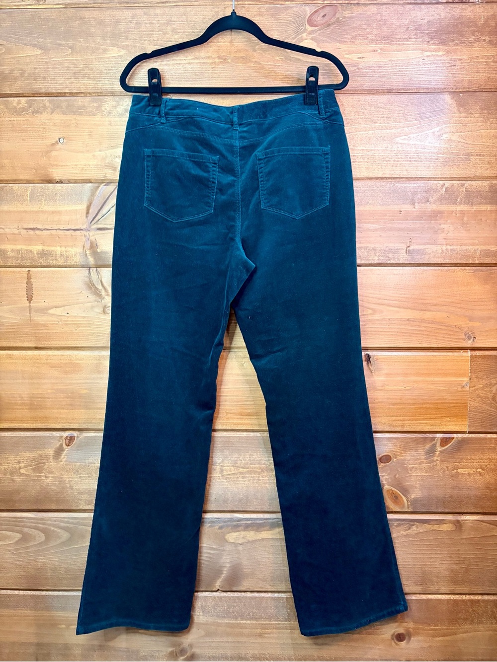 Coldwater Creek Teal Corduroy Natural Fit Flare Pants Size 8 ππ€ - Picture 4 of 6